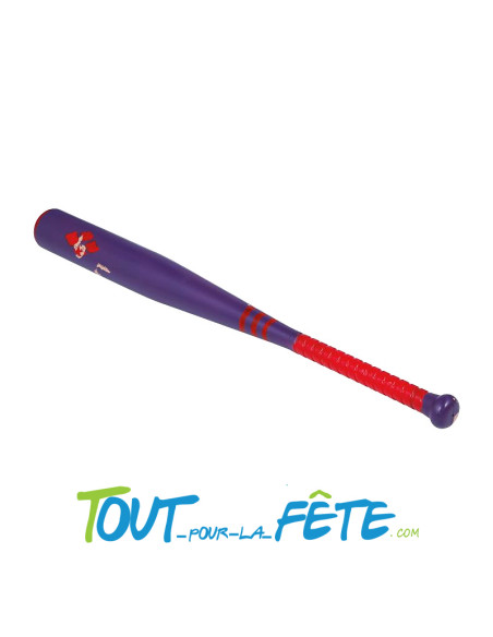 Batte de baseball Harley Quinn violette et rouge 72cm