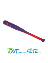 Batte de baseball Harley Quinn violette et rouge 72cm