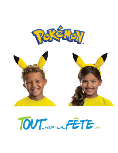 Serre - tête Pokemon Pikachu sous licence officielle taille unique pour enfant avec élastique 2