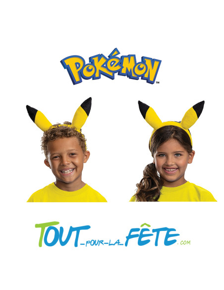 Serre - tête Pokemon Pikachu sous licence officielle taille unique pour enfant avec élastique
