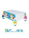 Nappe en papier Baby shark licence officielle 1.80x1.20 mètre multicolore