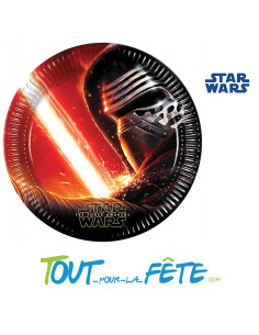 Lot de 8 assiettes en papier 23 cm Star Wars Disney licence officielle 2