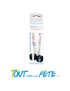 Lot de 2 Fontaine couleur changeante blanc et Bleu 12 cm 45 seconde reveal gender