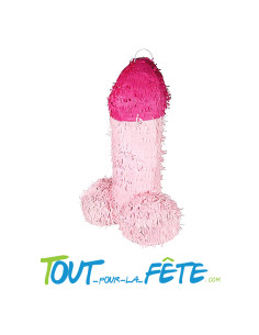 Pinata a éclater zizi rose 48x25 cm, thème evg, evjf, humour, sexy 2