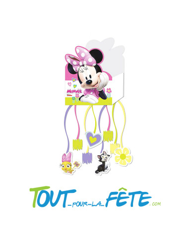 Piñata à tirer Minnie Mouse a remplir 28cm x 22cm licence officielle