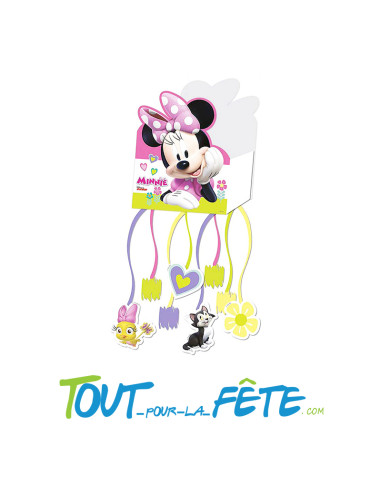 Piñata à tirer Minnie Mouse a remplir 28cm x 22cm licence officielle