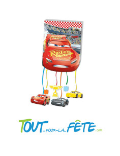 Piñata à tirer Cars a remplir 22cm x 36 cm licence officielle 2
