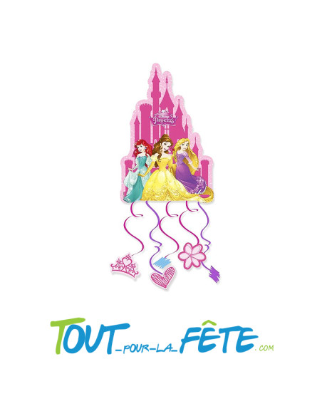 Piñata à tirer Princesse Disney a remplir 21x28 cm licence officielle