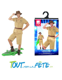 Déguisement Safari Homme (Short, chemise, ceinture, chapeau) 2