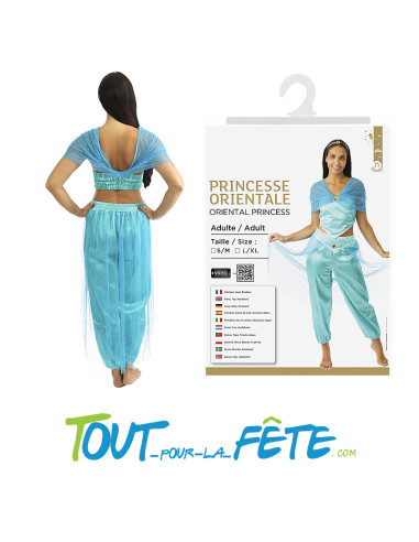 Déguisement princesse arabe / Jasmine taille adulte pour femme ( Aladdin )