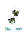 Lot de 8 gobelets en plastique Vilains et héros Star Wars licence officielle