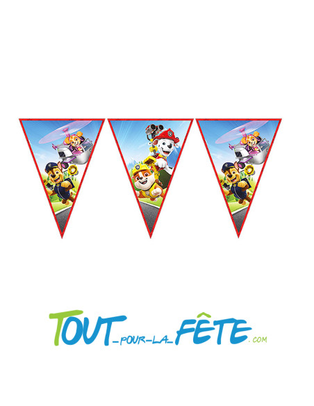 Guirlande fanions Pat Patrouille©  2.3 mètres