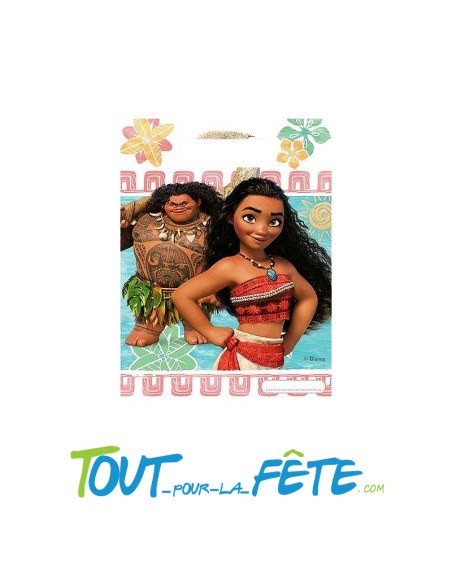 Lot de 6 sacs a bonbons Vaiana en plastique sous licence officielle Disney