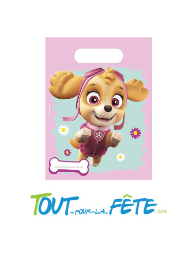 Lot de 6 sachets bonbons Pat patrouille Skye sous licence officielle