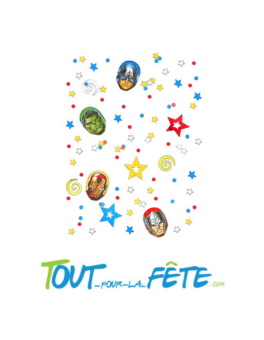 Lot de 34g de confettis Avengers© en plastique multicolore