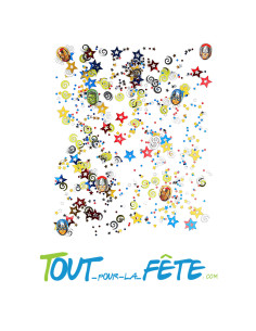 Lot de 34g de confettis Avengers© en plastique multicolore