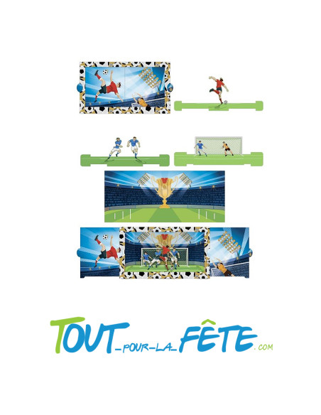 Carte 3D 'Football" petit théâtre + enveloppe