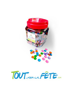 Lot de 3000 pions de loto transparent multicolore