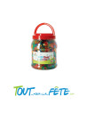 Lot de 5000 pions de loto transparents multicolores