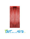 Rideau à franges métallique rouge 200 x 100 cm décoration, photo, Saint Valentin