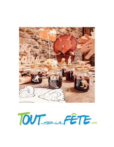 Lot de 12 jolies stickers motifs Dinosaure dorés