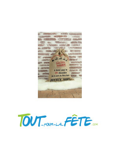 Sac de Noel en toile de jute service postal 50 x 70cm 2