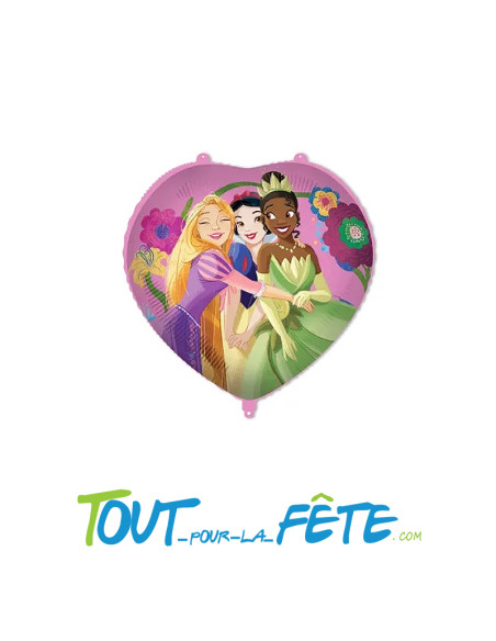 Ballon aluminium coeur 46cm princesse Disney air ou hélium