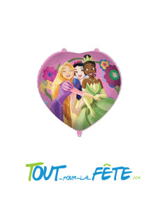 Ballon aluminium coeur 46cm princesse Disney air ou hélium