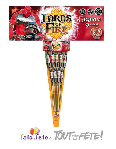 Lot de 9 fusées Lords of fire Groom