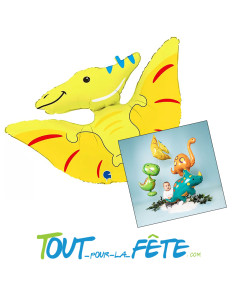 Ballon aluminium Ptérodactyle 86cm air hélium 2