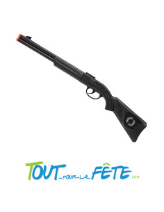 Fusil de chasse noir en plastique 56.5x18 cm pour policier ou chasseurs