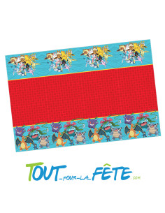 Nappe Pokémon© en plastique 1.80 mètre x 1.2 mètre sous licence officielle 2