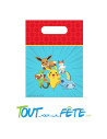 Lot de 8 sacs à cadeau en plastique Pokémon © sous licence officielle