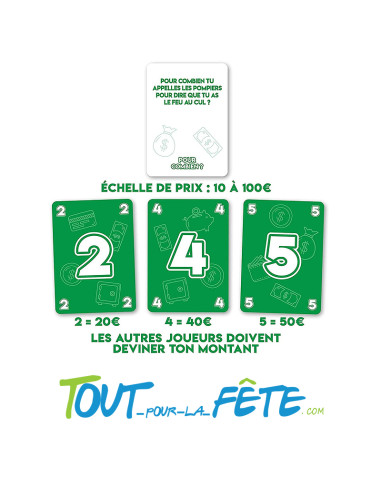Jeu de société Pour combien " quel est le prix de ta dignité " ( jeu de 400 cartes )