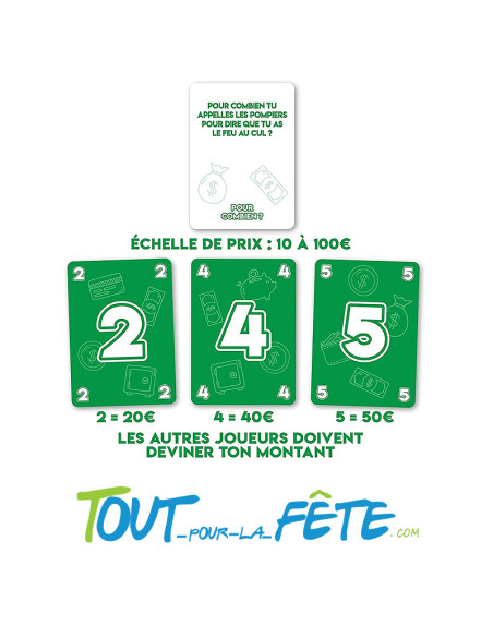 Jeu de société Pour combien " quel est le prix de ta dignité " ( jeu de 400 cartes )