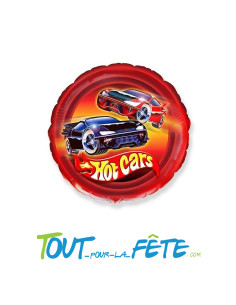 Ballon aluminium Hot wheels taille 45cm ( gonflable helium ou air )