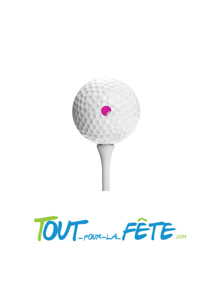 Balle de golf pour reveal gender de couleur rose taille 4cm