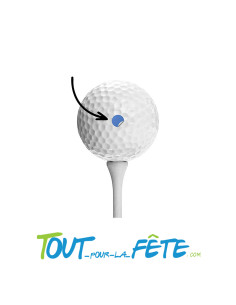 Balle de golf pour reveal gender de couleur bleu taille 4cm