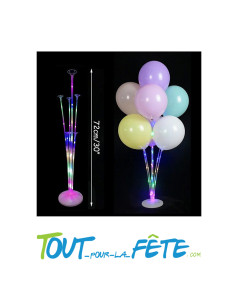 Support acrylique pour 7 ballons 30 cm avec led multicolore ( ballon non inclus) 2