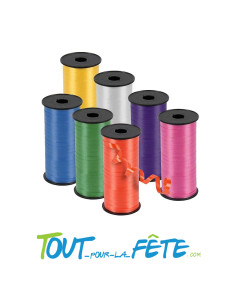 Bolduc / ruban a friser 73 cm 7 coloris assortis