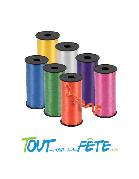 Bolduc / ruban a friser 73 cm 7 coloris assortis