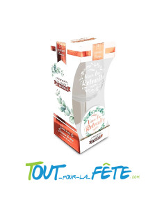 Coffret verre a vin "vive la retraite" rose gold ( verre + dessous de verre )