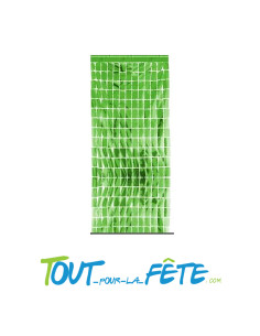 Rideau scintillant foil square vert 100cm x 200cm déco mur, photobooth