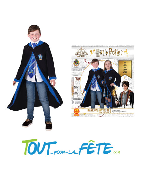 Déguisement Harry Potter Serdaigle taille enfant avec capuche