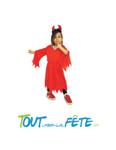 Déguisement de diablesse ( robe et serre-tête à cornes ) taille enfant 2