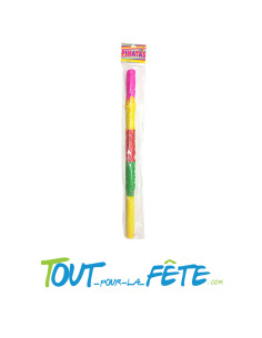 Bâton pour éclater les pinata multicolore 60 cm jaune, vert, rouge, rose 2