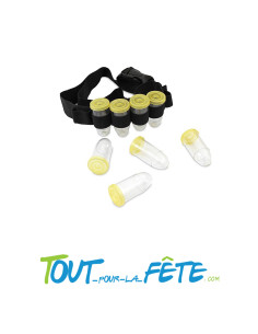 Cartouchière de shooters SOS apéro ( ceinture avec 8 shooters balles)