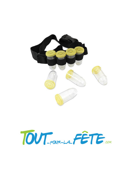 Cartouchière de shooters SOS apéro ( ceinture avec 8 shooters balles)