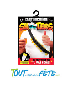 Cartouchière de shooters SOS apéro ( ceinture avec 8 shooters balles) 2