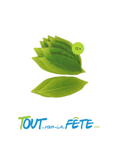 Lot de 12 feuilles artificielles pachira centre de table